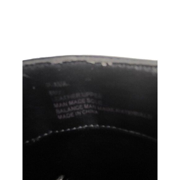 Steve Madden P Ava Ankle Boots Women Sz 8.5 Black Leather Mid Winter Workwear - Picture 7 of 7